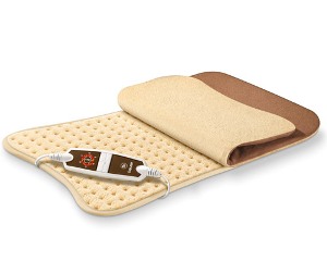 Fluffy soft heat: The heating pad Beurer HK115 is cosy and comes with a cover of micro fleece-fiber, 6 temperature levels and quick heat function.