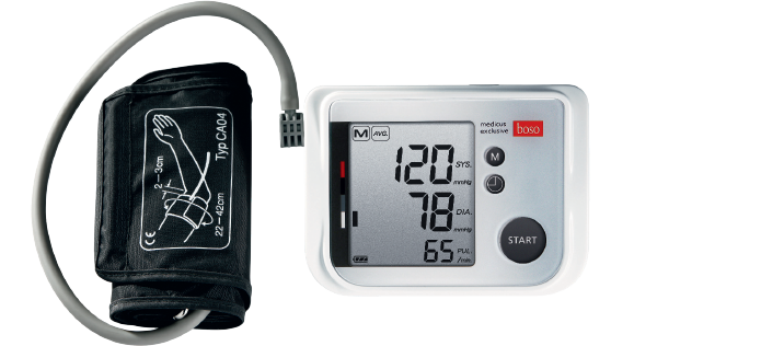 Boso Medicus Exclusive Blutdruckmesser mit Manschette für Armumfang 32- 48 cm