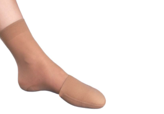 The Promed knee-high with a padded cap protects the forefoot