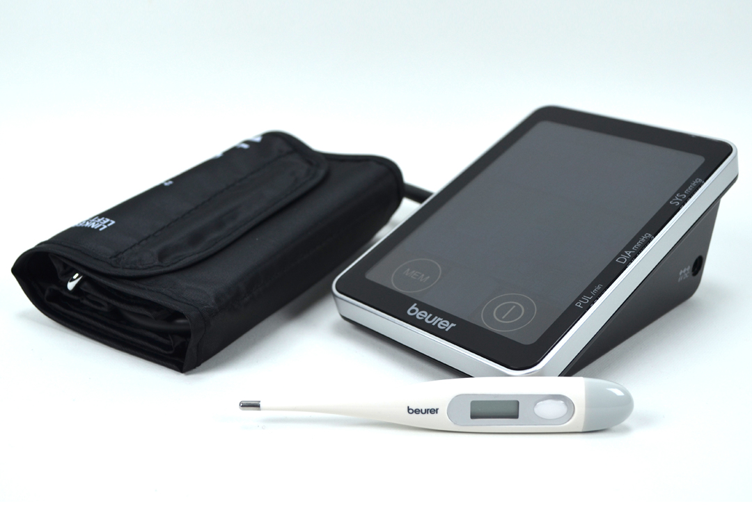 The Beurer BM58 is available here together with the Beurer FT09 clinical thermometer.