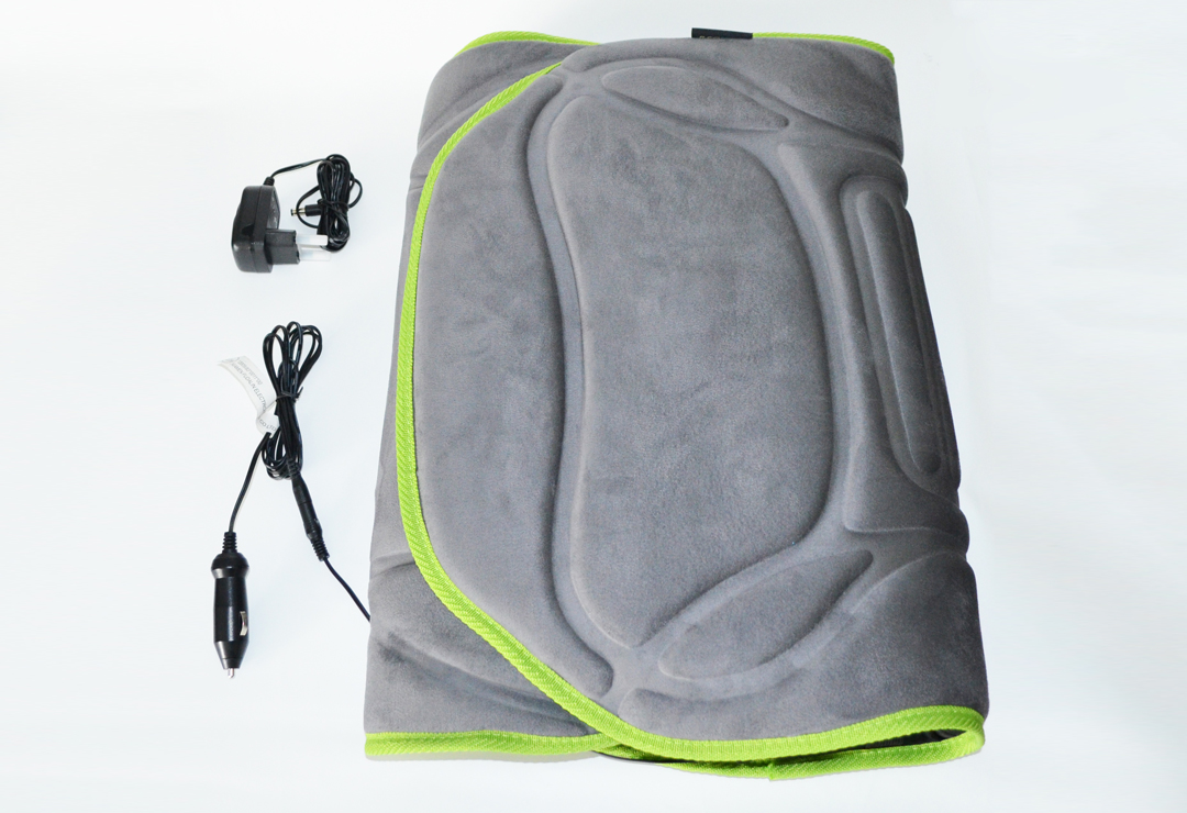 The Ecomed MC-85E massage seat cover also includes a car adapter