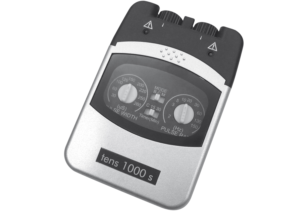Il Promed TENS 1000s offre tre modulazioni di ampiezza, controller di frequenza e larghezza di impulso e timer tra cui scegliere.