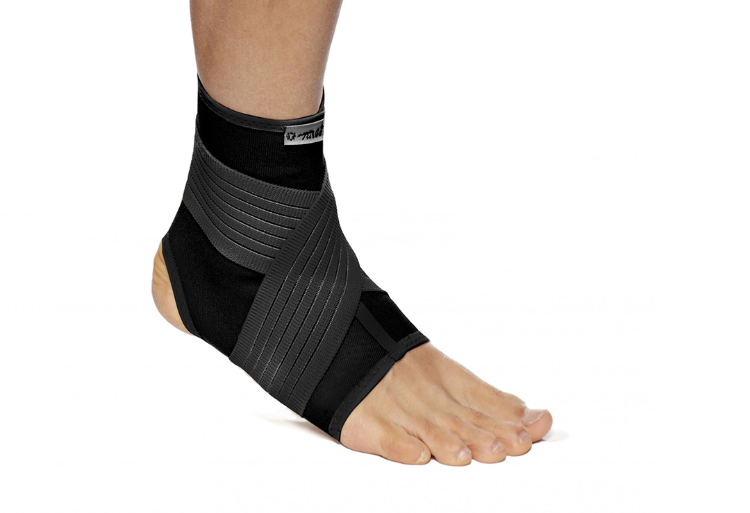 The Turbo Med ankle brace supports the ankle and metatarsus