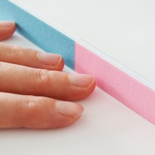 nail file for filing and polishing the nails during manicure