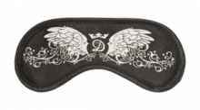 Black Daydream Swarovski wings sleep mask