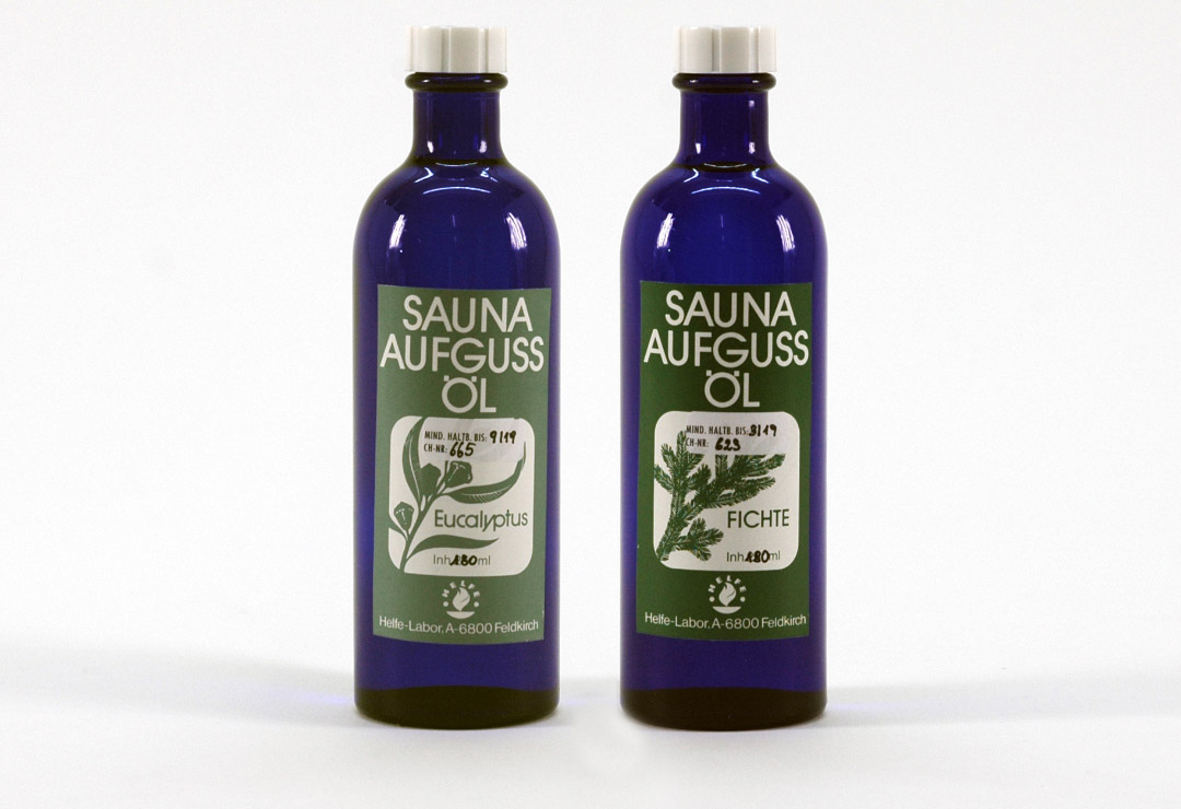 Sauna oil from Helfe: eucalyptus & spruce made from essential oils