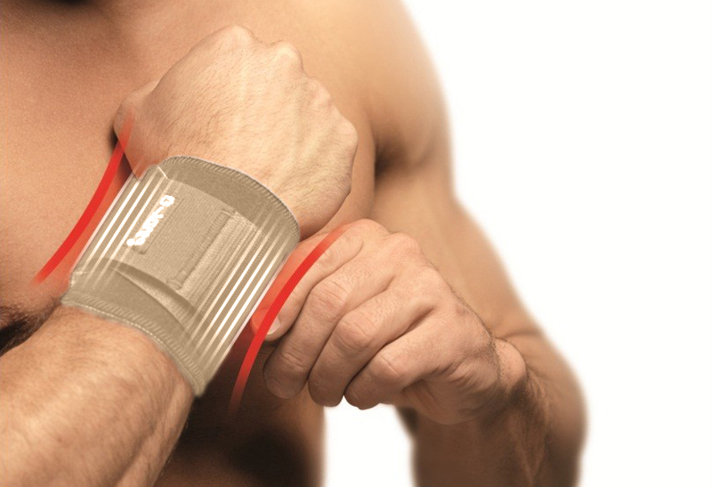 The Turbo Med wrist bandage offers support for tendinitis, overload and osteoarthritis