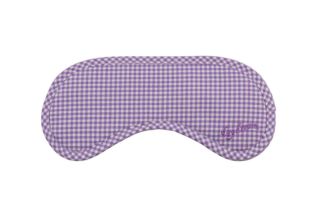 Daydream Betsy Purple eye masks with checked pattern