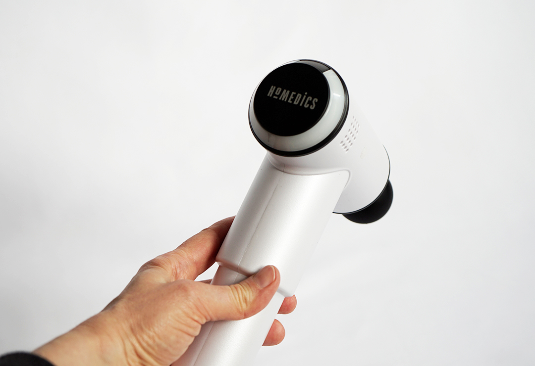 The Homedics Physio Massage Gun is very easy to handle