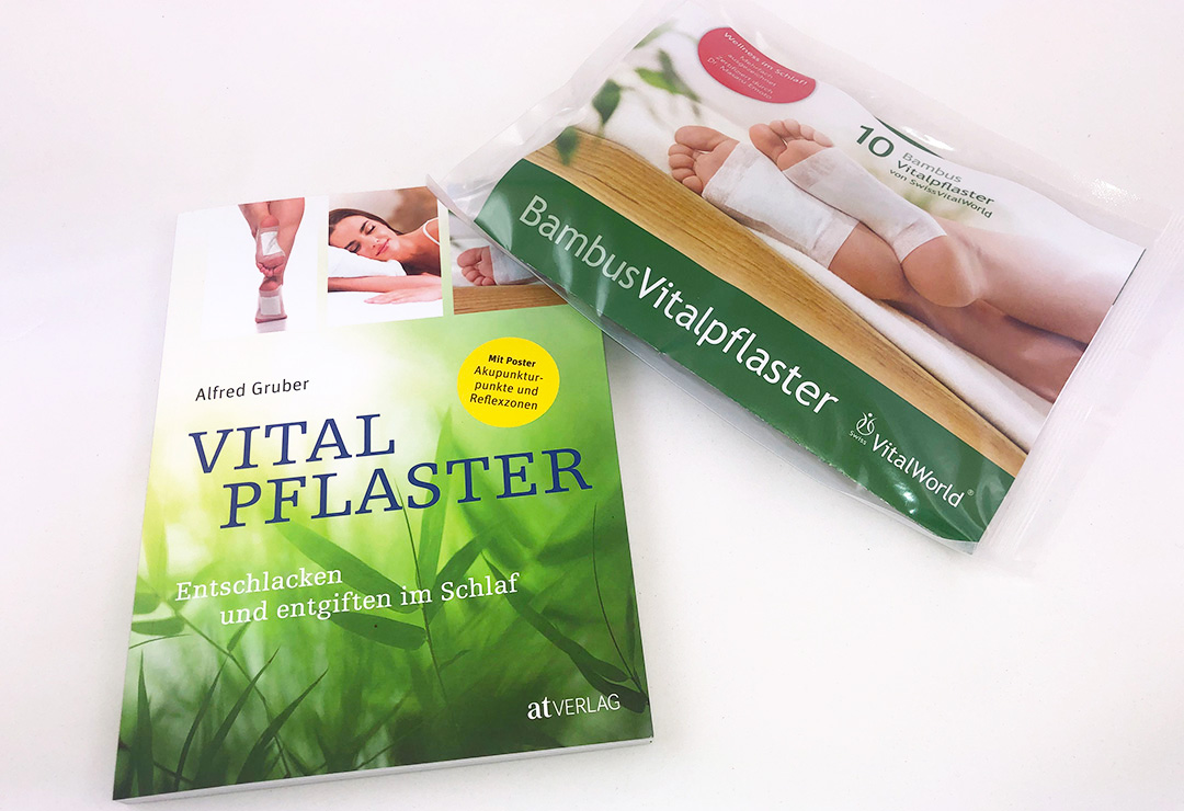 SwissvitalWorld Plaster and book for effective detoxification of the body